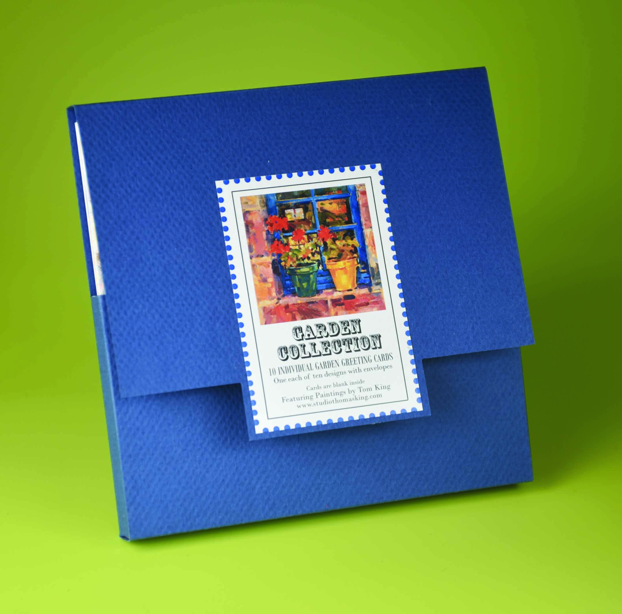 Garden Collection Pochette. Containing ten individual greetings cards with envelopes featuring garden paintings. Click on image for more details.