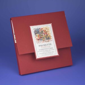Red Pochette Containing Ten Greetings Cards (2 x 5 Images) with Envelopes. Click on image for more details.