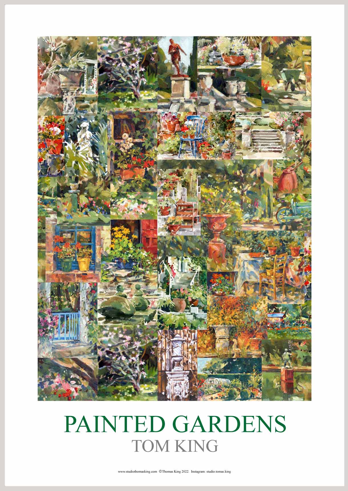 Painted Gardens Poster.