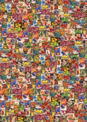 3 x Fruit and Flowers Gift Wrap.