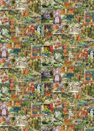 3 x Painted Gardens Gift Wrap