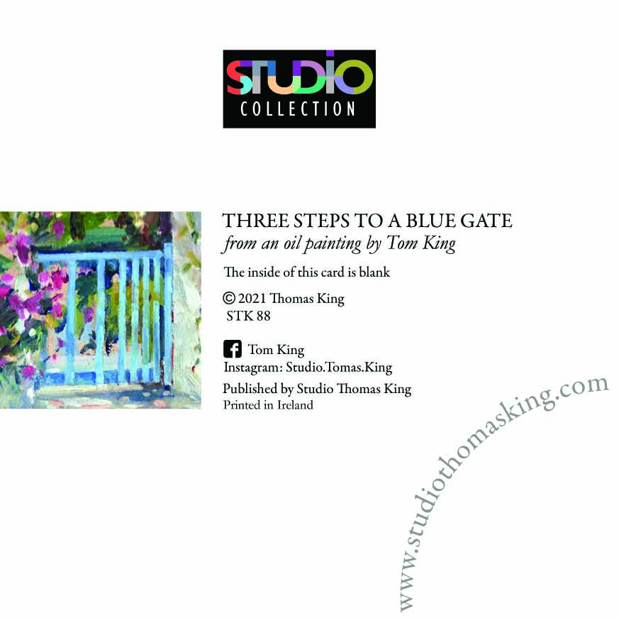Art Card - (Q) Three Steps to a Blue Gate - Image 2